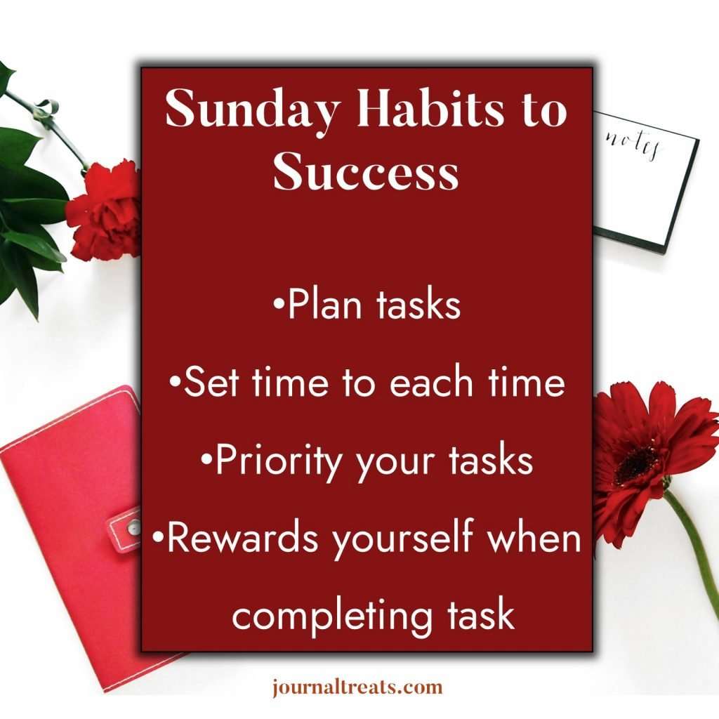 Sunday habits to success